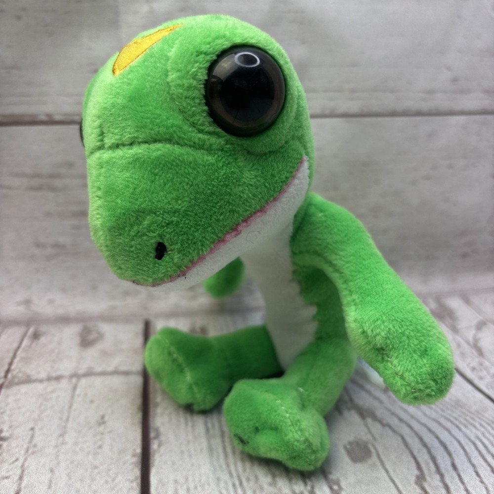 Geico Gecko Mascot Plush Stuffed Animal Lizard 6" Geico Insurance Advertisement